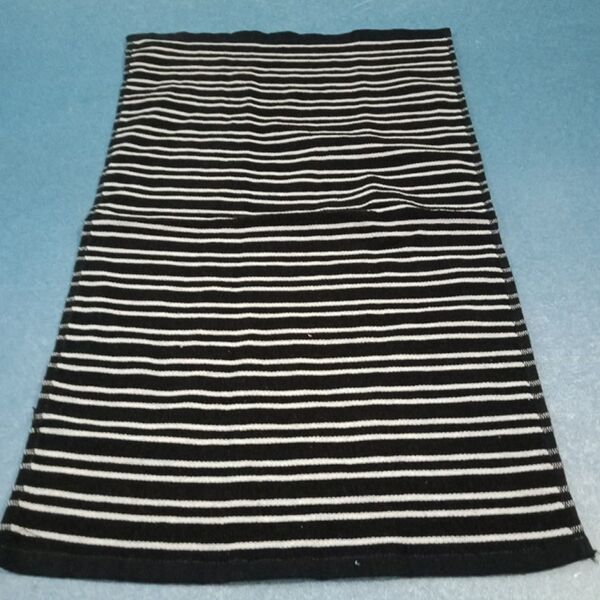 White and black hotel towel White and black hotel towel