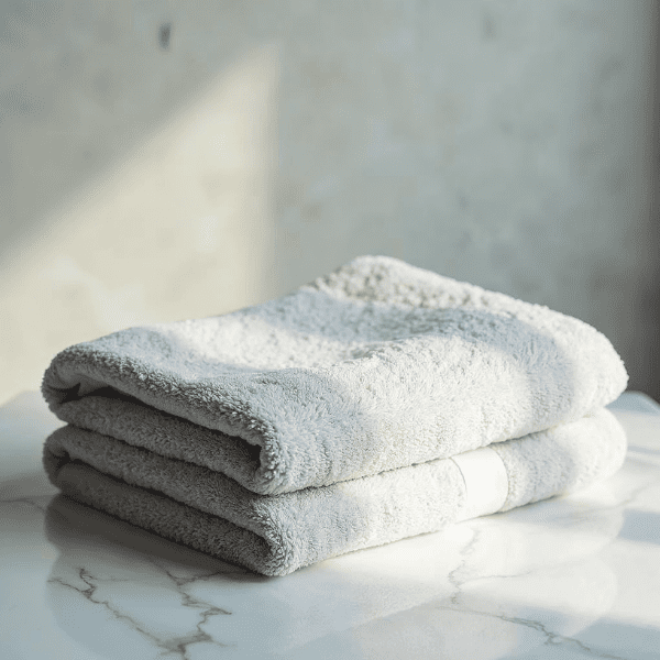 Gray color platinum towels Gray-color platinum towels