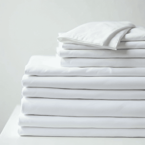 Luxury white color T-250 Percale Bed Sheets Luxury white color T-250 Percale Bed Sheets